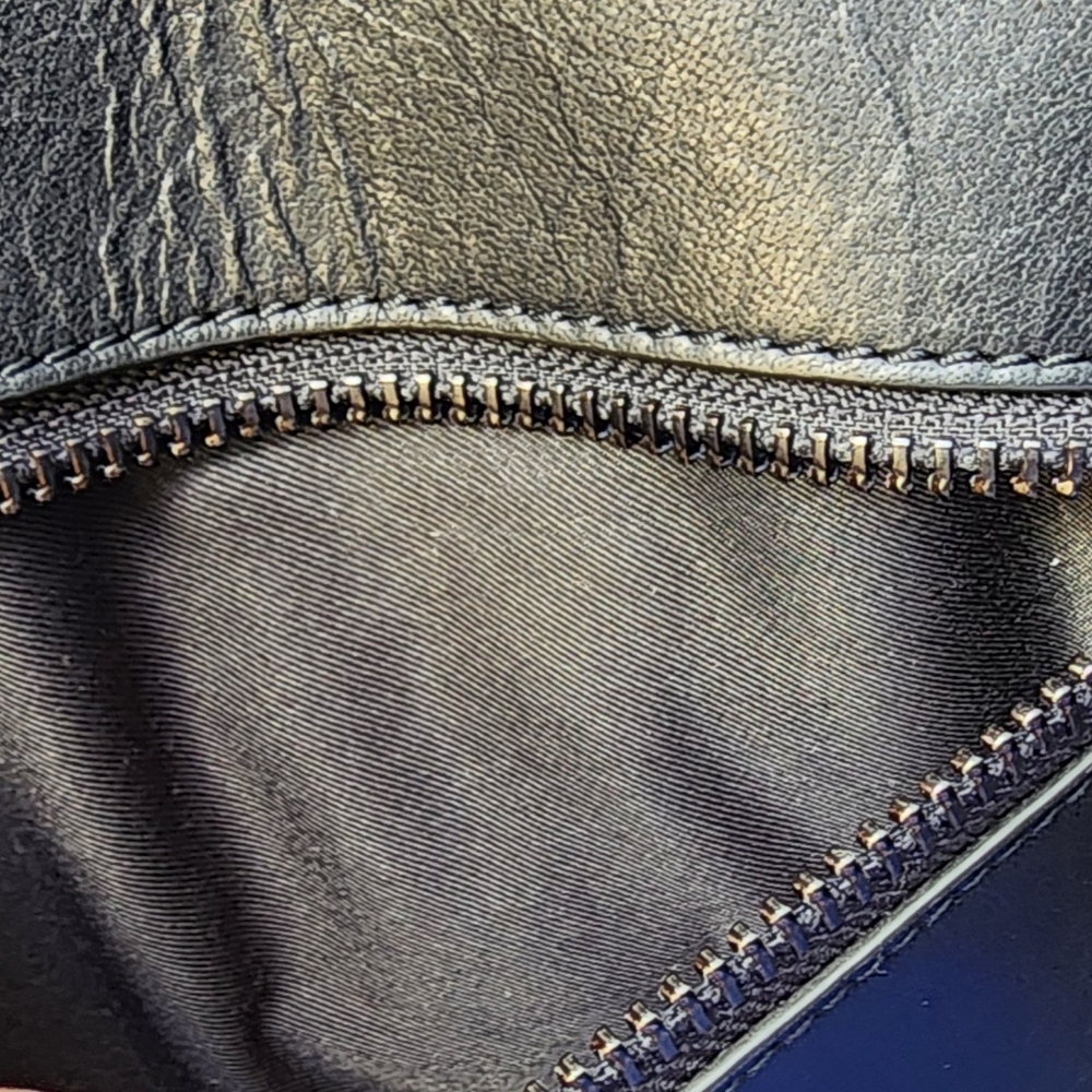 Fossil Men's Sport Buffalo Hide leather courier/messenger bag color Black NWOT - Picture 12 of 17